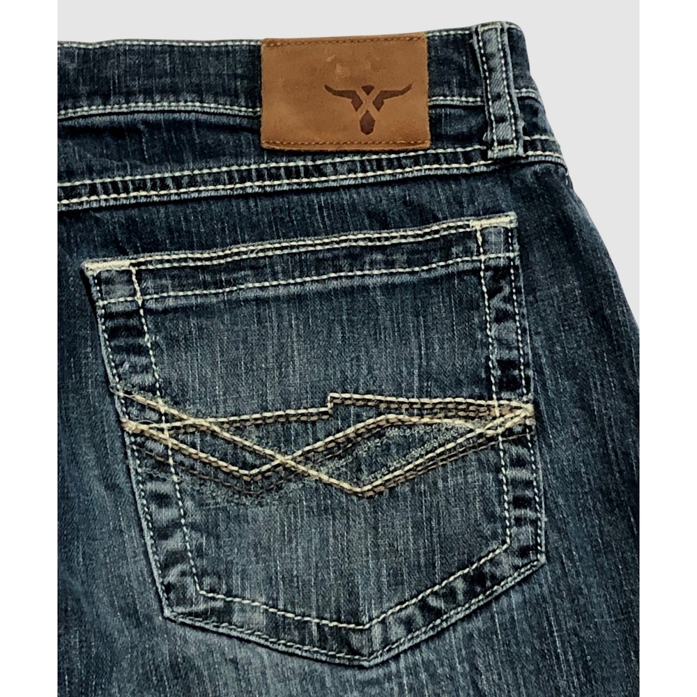 Wrangler 20X No 42 Mens Slim Fit Straight Leg Jeans Dark Wash 32x34 Cowboy Denim